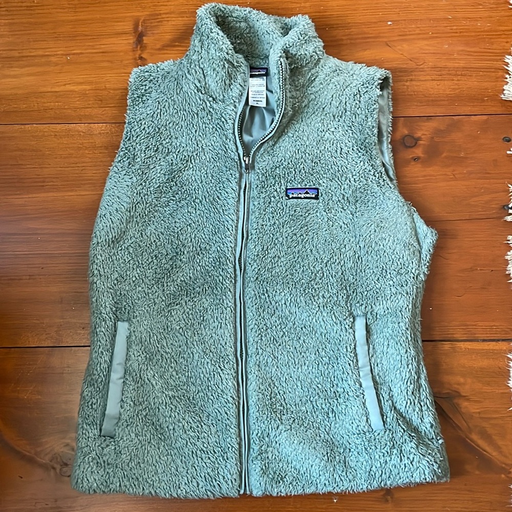 Patagonia Fleece Vest in Sage Green